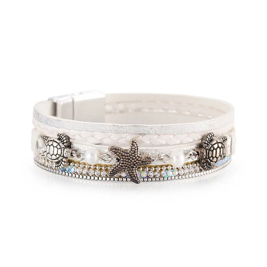 Tidal Grace - White Bracelet Set - Alies Bling Bar