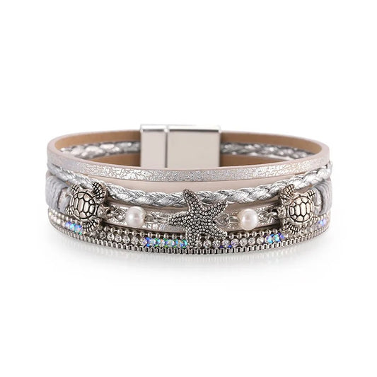 Tidal Grace - Silver Bracelet Set - Alies Bling Bar
