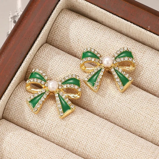 Luxe Loop - Green Earrings - Alies Bling Bar