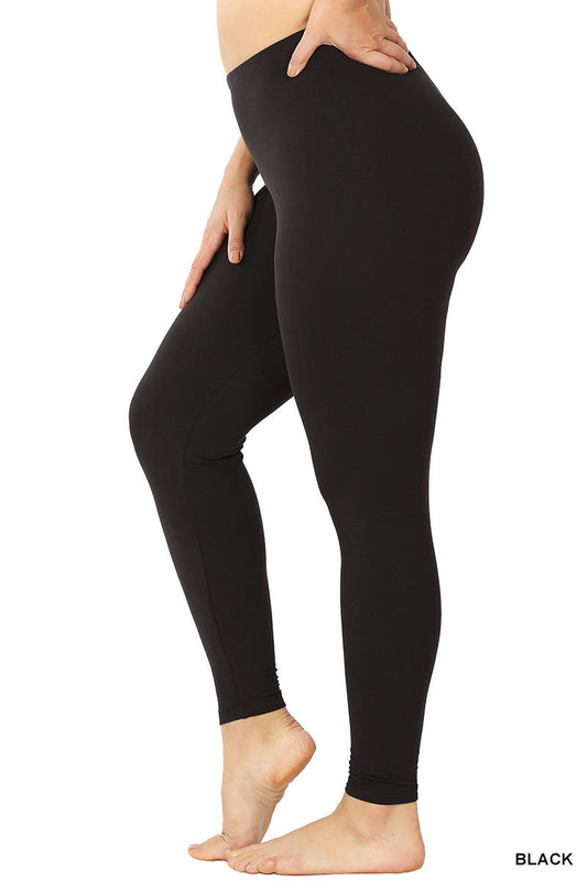 ⭐Zenana⭐Simply Noir Leggings - Full Length - Alies Bling Bar