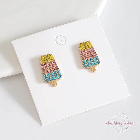 Frozen Delight - Multi Popsicle Earrings - Alies Bling Bar