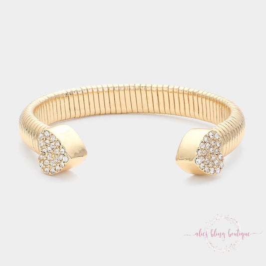 Heart's Embrace Bracelet in Gold - Alies Bling Bar