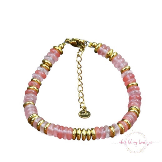 Minimalist Glow Bracelet in Cherry - Wow Wed - Alies Bling Bar
