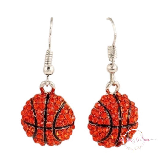 Basketball Bliss Earrings - Alies Bling Bar